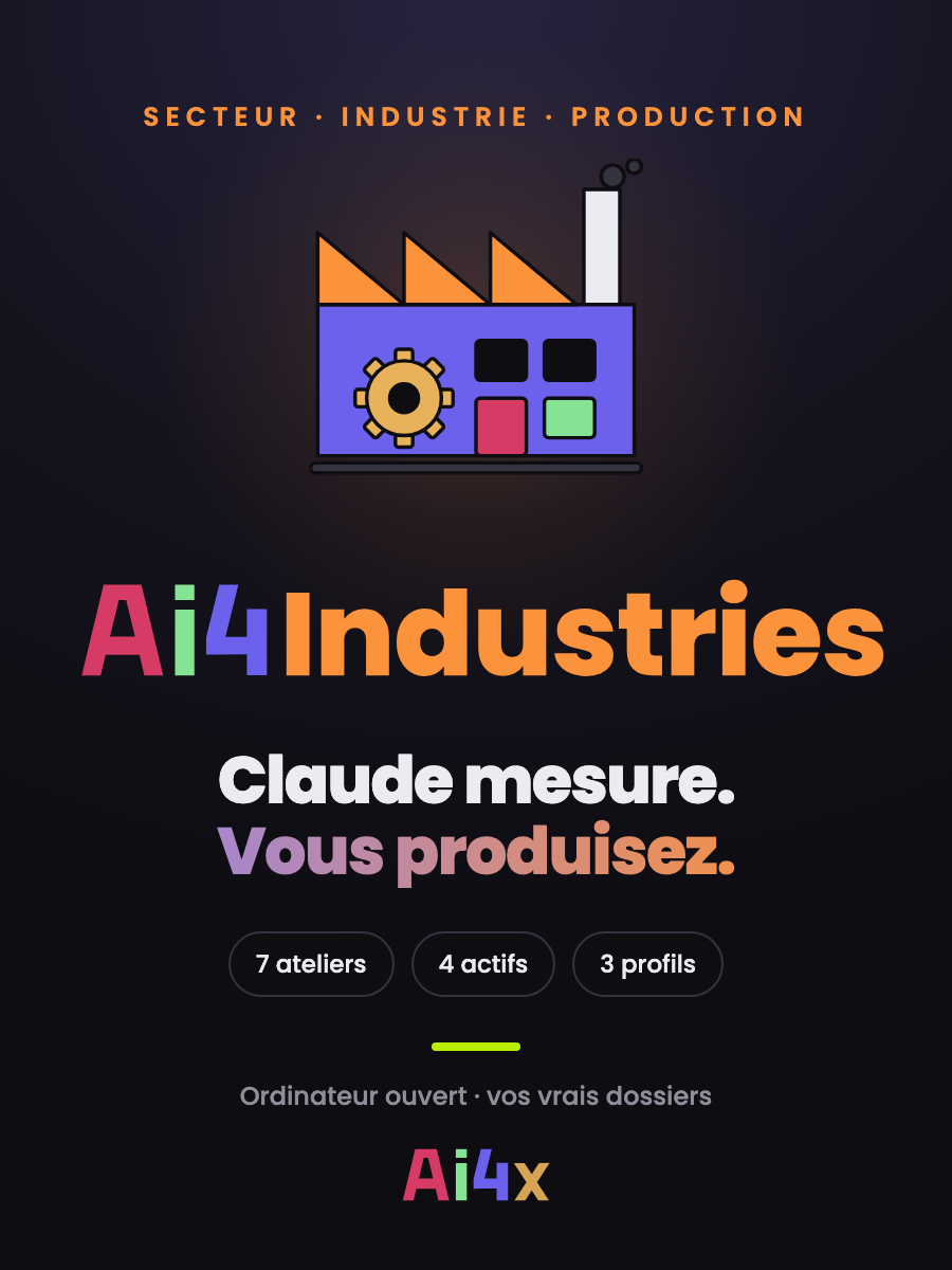Ai4Industries — Claude mesure. Vous produisez.