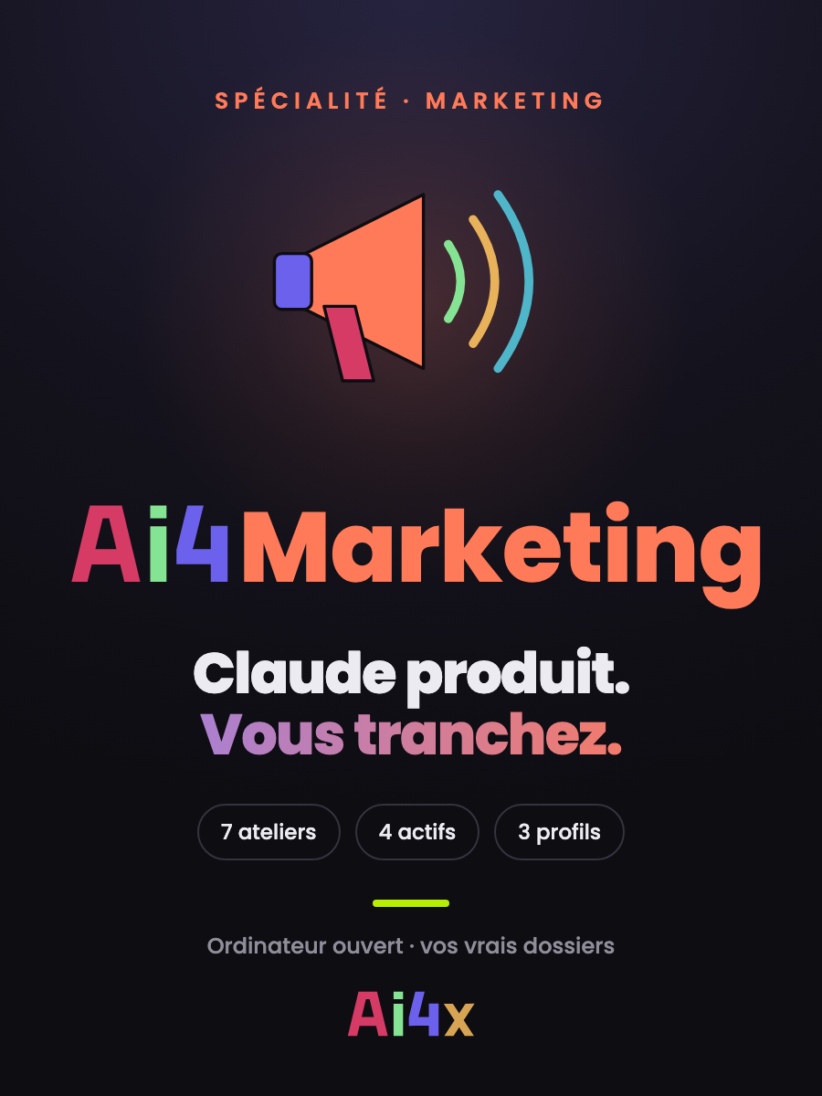 Ai4Marketing — Claude éclaire. Vous décidez.