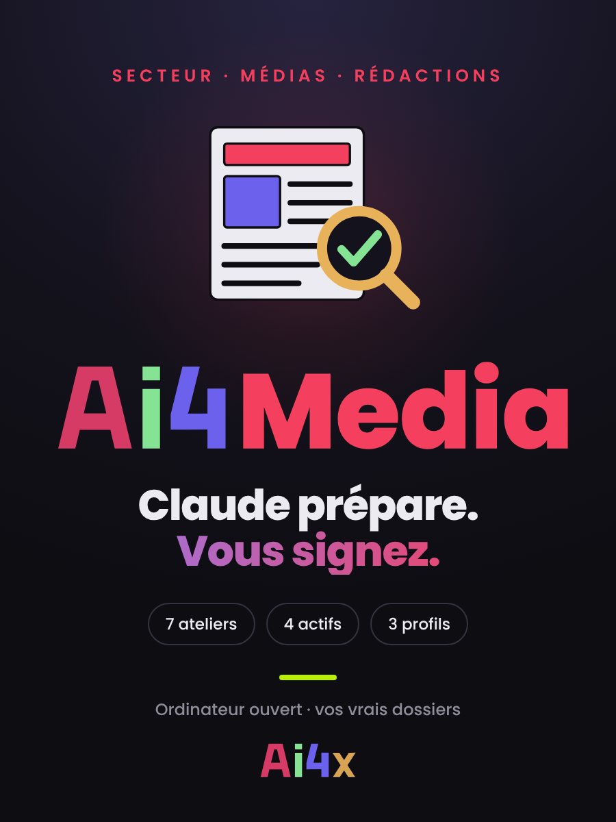 Ai4Media — Claude prépare. Vous signez.